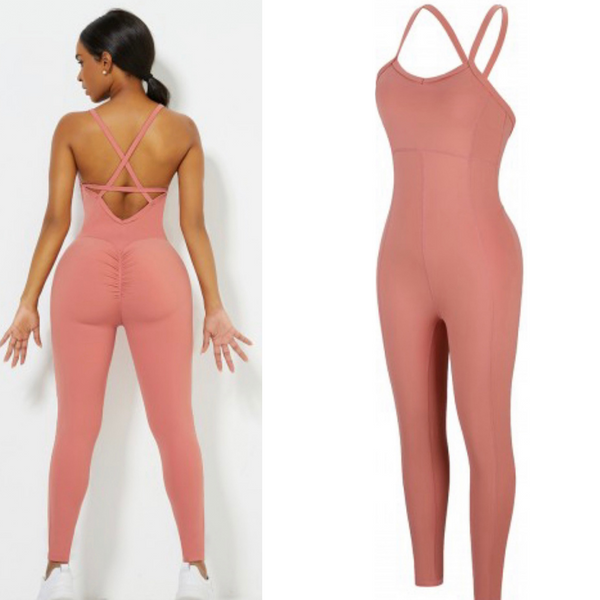 Strappy Back Yoga Bodysuit