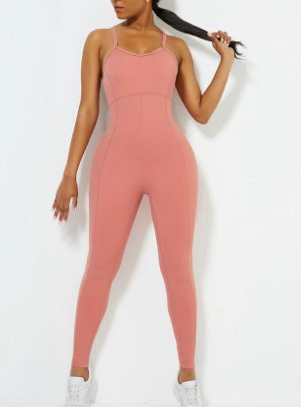 Strappy Back Yoga Bodysuit