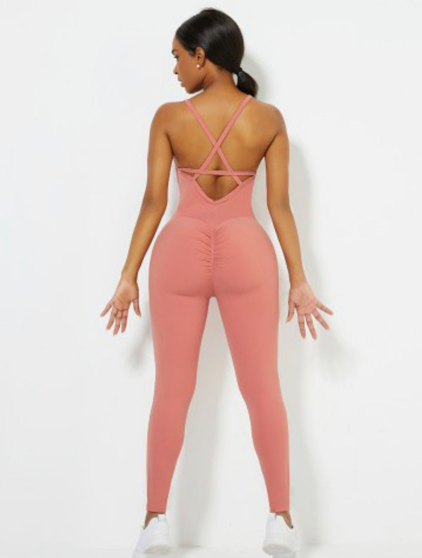 Strappy Back Yoga Bodysuit