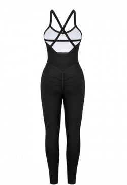 “Opulent Icon” Strappy Back Yoga Bodysuit